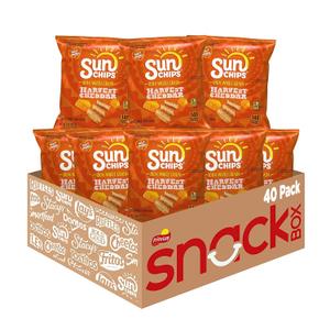 Sunchips Multigrain, Harvest Cheddar, 1 Ounce (Pack of 40), Best By: Oct 7 2025