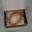 Ariceleo Led Fairy Lights Battery Operated, 1 Pack Mini Battery Powered Copper Wire Starry Fairy Lights for Bedroom, Christmas, Parties, Wedding, Centerpiece, Decoration (5m/16ft Warm White)