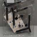 LOOBANI Raised Dog Bowl Stand: Fits for Bowls Width 5.9"-8.7" (Without Bowls), Adjustable Width Elevated Dog Bowl Stand Water Food Feeder for Medium Adult, Seniors, Older, Arthritis Dogs Black Medium