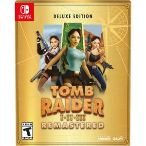 Tomb Raider I-III Remastered Starring Lara Croft Deluxe Edition - Nintendo Switch