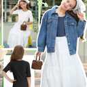 Mumucove 3 Pack Girls Ribbed T-Shirts, 3-Color, 11-12 Years