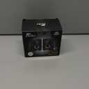 NJSJ Computer Speakers for Desktop, USB-Powered Stereo 2.0 PC Speakers, Portable Small Speaker for Laptop Monitor with 3.5mm Aux Input, Colorful LED Lights - White