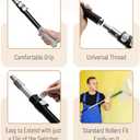 Bates- Extension Pole, 1.4 to 3 Ft Pole, Black & Gray, Telescoping Pole, Extendable Pole, Telescopic Pole, Paint Pole, Paint Roller Extension Pole, Paint Extension Pole, Telescopic Poles