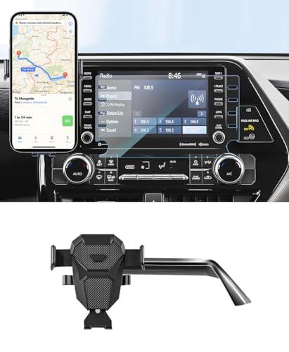 KEPHTH Car Phone Holder for Toyota Highlander Accessories 2020 2021 2022 2023 2024 2025 Mount Cell Phone Holder Fit for Most Smartphones(2020-2025 8 inch Screen Only)