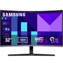 Samsung 32-inch S3 (S39GD) FHD 100Hz Curved Monitor, Game Mode, Eye Saver Mode, Multiple Connectivity with HDMI Port, Built-in Speakers, LS32D39DGANXZA, 2025