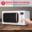 FRIGIDAIRE EMW788RETRO 0.7 cu. ft. Retro Microwave, White-RoseGold