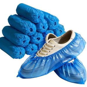 Shoe Covers Disposable Waterproof and Non-slip Booties Shoe Protectors,Fits Up to Size 11 US Men and 13 US Women, Blue,60Pieces (30 Pairs)