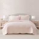 Martha Stewart - Twin Quilt Set with Shams, Cotton Percale