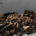 StangH Gold Velvet Curtains 84 inches, Retro Vintage Print Floral Thermal Insulated Privacy Drapes Heavy Thick Room Dividers for Living Dining Room, W52 x L84, 2 Panels