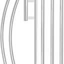 Swooper Flag Pole Kit, 15 FT Windless Aluminum Alloy Flagpole Fits 11 FT Feather Flags with Ground Spike/Heavy Duty Base (1, Silver)