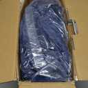 Westinghouse Electric Blanket with Foot Pocket for Adults, Ultra Soft Flannel to Sherpa Heated Throw with 6 Heating Levels & 2-10 Hours Time Settings, Fast Heating & Machine Washable, 50x62, Navy Blue