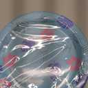 Zhehao 50 Pcs Birthday Party Plates 9 Inch Blue Cartoon Theme Disposable Paper Plates Tropical Hawaii Party Decorations for Summer Holiday