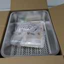 19.6''x13.7''x6'' Suzzipaws Stainless Steel Litter Box, Open Top Sifting Litter Box for Pine Pellets, Metal Litter Pan Tray System with Pee Pads & Liners, Odor Control, Low Dust, Easy Cleaning (Large)