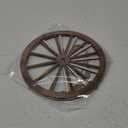 Qunclay 2 Pcs Wagon Wheel Decor Wooden Western Cowboy Party Decorations Vintage Rustic Wagon Wheel Wood Cartwheel Decor for Bar Garage Indoor Outdoor (Brown,12 Inch)