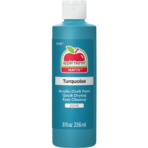 Apple Barrel Acrylic Paint in Assorted Colors (8 oz), K2614 Turquoise- Pack of 1