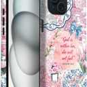 for iPhone 15 Plus Case | Pink Bible Collage | Slim Drop Protection Design