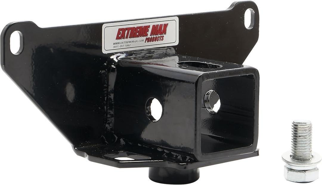 Extreme Max 5600.3307 2" Rear Receiver for Select Polaris Generation 4 Sportsman and Xplorer, Black