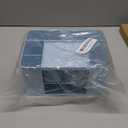 Desk Organizer with 2 Drawer, Plastic Desktop Pen Pencil Card Holder Storage Box for Desk, Office Supplies, Vanity Table Office School Home (Blue)