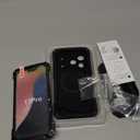 Lanhiem for iPhone 17 Pro Metal Case with Kickstand, Compatible with MagSafe, Built in Tempered Glass Screen Protector, Heavy Duty Shockproof Rugged Phone Cases, Full Body Tough Cover 6.3" (Black)