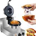 Ice Cream UFO Burger Maker, Electric Burger Waffle Maker, rotary Hamburger sandwich machine Non-stick Panini press waffle machine 110V Gelato Panini Press machine for Home Kitchen Use Breakfast