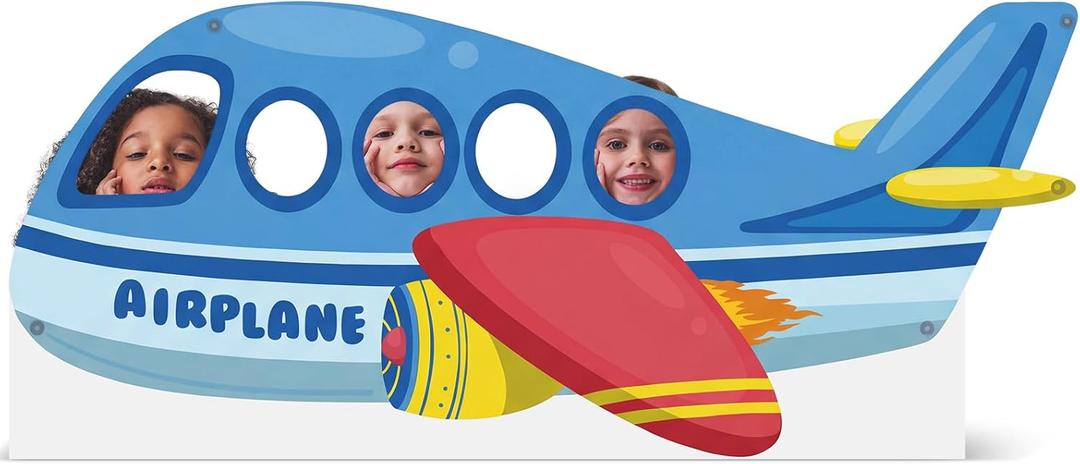 Chumia Airplane Cardboard Cutout Stand up Airplane Party Decorations Aircraft Life Size Photo Booth Props Large Background for Helicopter Themed Birthday Party Supplies