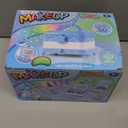 57 in 1 Kids Makeup Kit With 3-Color LED Mirror, Real Washable, Perfect Girl Birthday Gift, Age 3+ (Blue)