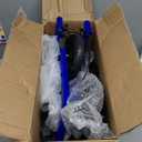 Rollator Walker for Seniors, Lightweight Foldable All Terrain Rolling Walker with seat, Aluminum Walkers with 10 inch Rubber Wheels, Handles and Backrest for Seniors and Adult (Blue)