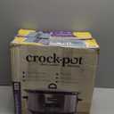 Crock-Pot Large 8-Quart Programmable Slow Cooker with Auto Warm Setting Black Stainless Steel