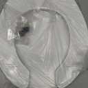 BEMIS 75 Commercial Open Front Plastic Toilet Seat, Heavy Duty Industrial Seat with Lid, Round, White