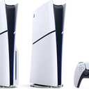 Vertical Stand for PS5 Slim Consoles Compatible with PlayStation 5 CFI-1000 and CFI-2000 Models Disc and Digital Accessories Slip Base Mount