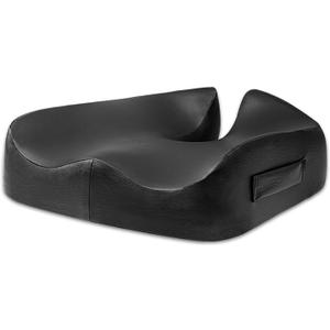 YOUFI Large Seat Cushion for Tailbone Pain Relief, 19"x17"x4" Thick Dense Memory Foam Ergonomic Support, Lower Back Sciatica Pressure Relief, Coccyx Cushion for Long Sitting on Office Chair Desk Chair, Black