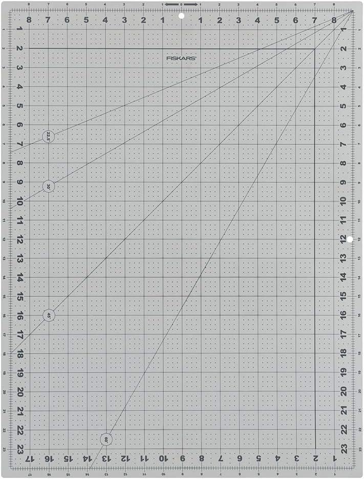 Fiskars Crafts Cutting Mat DIY (18 in. x 24 in.), 18x24, Grey