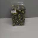 Christmas Ball Ornaments Set, 36pcs Dark Green Assorted Multi-Size Xmas Tree Ball Ornaments, Shatterproof Christmas Tree Hanging Ornaments for Xmas Decoration