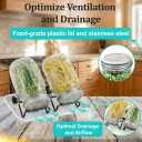 4 Pack Wide Mouth Sprouting Jar Kit, Lids, Stands, Trays & Cleaning Brushes