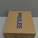 MIULEE Natural White Linen Curtains 84 Inch Long for Bedroom Living Room, Soft Thick Linen Textured Window Drapes Semi Sheer Light Filtering Rod Pocket Back Tab Neutral Farmhouse Cream Ivory 2 Panels