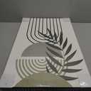 WENGTIAO Boho Sage Green Canvas Wall Art Set of 3, Framed Minimalist Aesthetic Botanical Wall Pictures Geometric Line Plants Leaf Artwork Paintings Room Decor for Bedroom Living Room Office 16"x24"x3