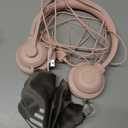 JIAMQISHI USB Headset with Microphone for PC, On-Ear Computer Laptop Headphones with Noise Cancelling Mic in-line Control for Home Office Online Class Zoom (USB+3.5mm, Pink)