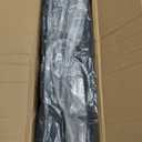 HOPERAN Stadium Seats for Bleachers with Back Support, Half-fold Portable Bleacher Chairs with Back and Cushion, 600D Waterproof Reclining Extra Wide Bleacher Seat for Outdoor Sports (25", Black 2pcs)