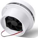 12V RV Roof Vent Fan - Ultra Quiet 60CFM RV Exhaust Fan with ABS Blade & Thermal Protection, Perfect for Motorhome, Caravan, Trailer