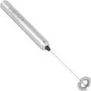 Handheld Milk Frother, ROMAUNT Battery Operated Electric HandHeld Portable Mini Mixer Machine Foam Coffee Maker for Latte Cappuccino Milk Foamer 304 Stainless Steel Whisk