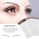 Maitys 12 Sheets 108 Pairs 4D Hair Like Waterproof Eyebrow Tattoos Stickers Temporary Transfer Brows Decal Peel off Fake Eyebrow Sticker Instant Authentic Brow Decal for Women(Lovely Style)