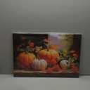 Pumpkin Canvas Wall Art Fall Pictures Maple Leaf Autumn Decor Thanksgiving Wall Framed Prints Rustic Halloween Themed Wall Decor Modern Artwork for Living Room Kitchen Bedroom Home Decorations 16x24