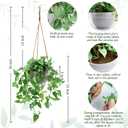 TNNTOPELE Hanging Plant Fake Plants with Pots, 2 Pack Artificial Plants, Faux Anthurium Leaf Basket for Wall Home Room Indoor Outdoor Decor