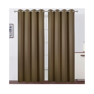 LEMOMO Blackout Curtains 52 x 84 inches Long Brown Curtains Set of 2 Panels Thermal Insulated Room Darkening Curtains for Bedroom