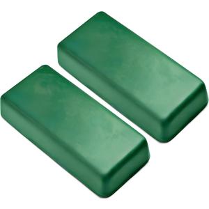 BeaverCraft Stropping Compound - Fine Green Polishing Compound Kit 2 Bars 4 Oz for Leather Strop Honing Buffing Compounds 100g PP02