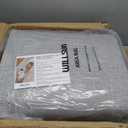 WILLSUN Washable Area Rugs, 9x12 Non-Slip Boho Large Area Rugs for Living Room, Bedroom, Machine Washable Vintage Rug, Indoor Floral Print Carpet for Home Decor, Kid & Pet Friendly Mat (Grey)