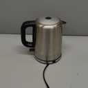 Amazon Basics Electric Stainless Steel Kettle for Tea and Coffee, BPA-Free, Fast Boiling, Auto Shut-Off, 1 Liter, 1500W, Black and Silver