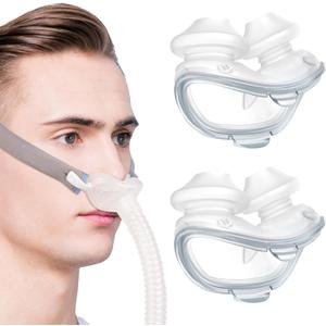 Replacement Nasal Pillows Masks for AirFit P10 (S), 2 Pack P10 Nasal Pillows Stable Seal CPAP Supplies, Extra-Soft Silicone Cushions Gentle & Easy-Fit - Small