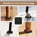 Upgraded Felt Furniture Sliders for Hardwood Floors - 4 PCS 5" Heavy Duty Furniture Movers Sliders with Unique Groove Design, Easily and Safely Move Any Item