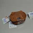 Bear-Shaped Dog Waste Bag Dispenser, Brown Leather, Portable Pet Poop Bag Holder,poop bag holders for leashes, 2 Pack